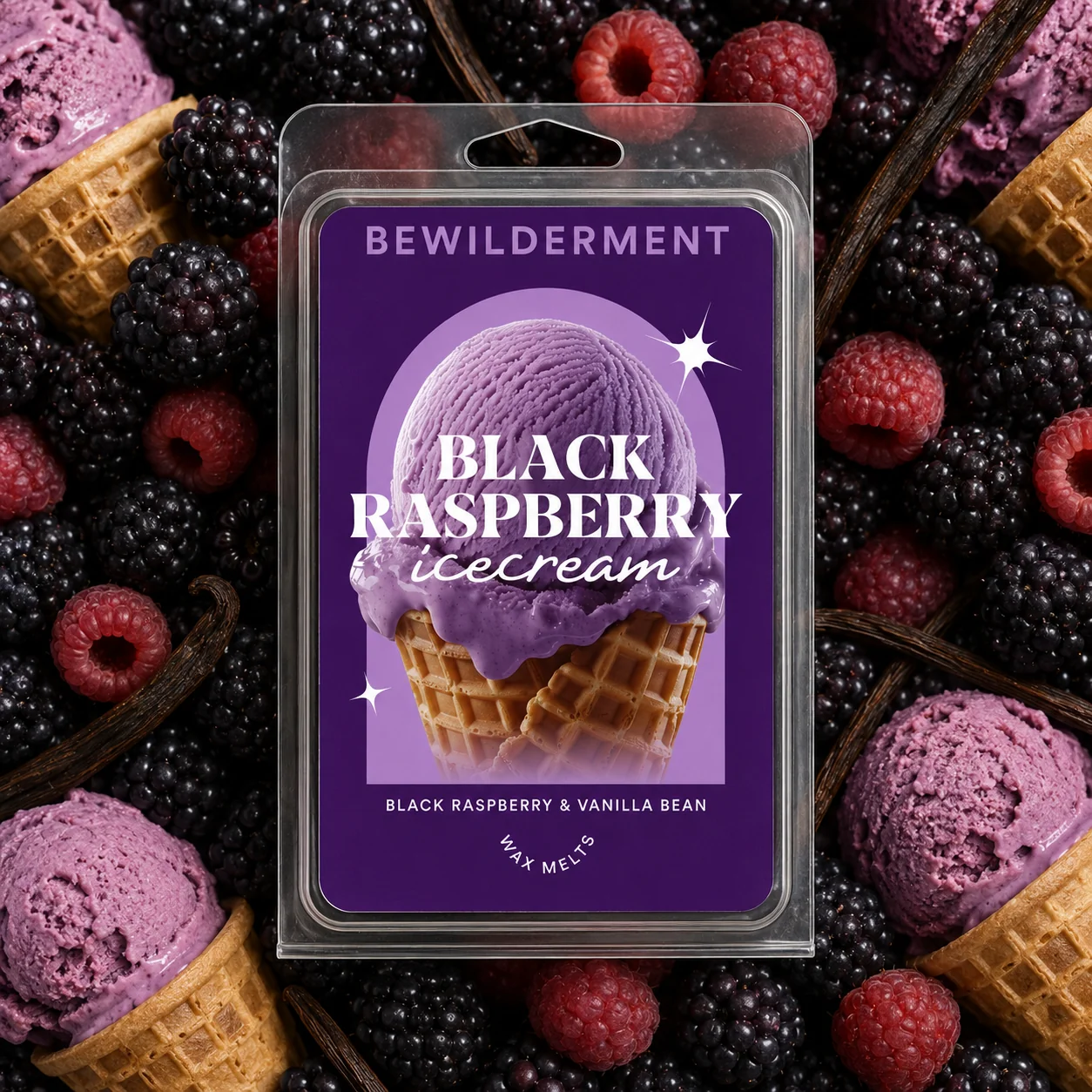 Black Raspberry Vanilla Icecream Wax Melts - Image 3