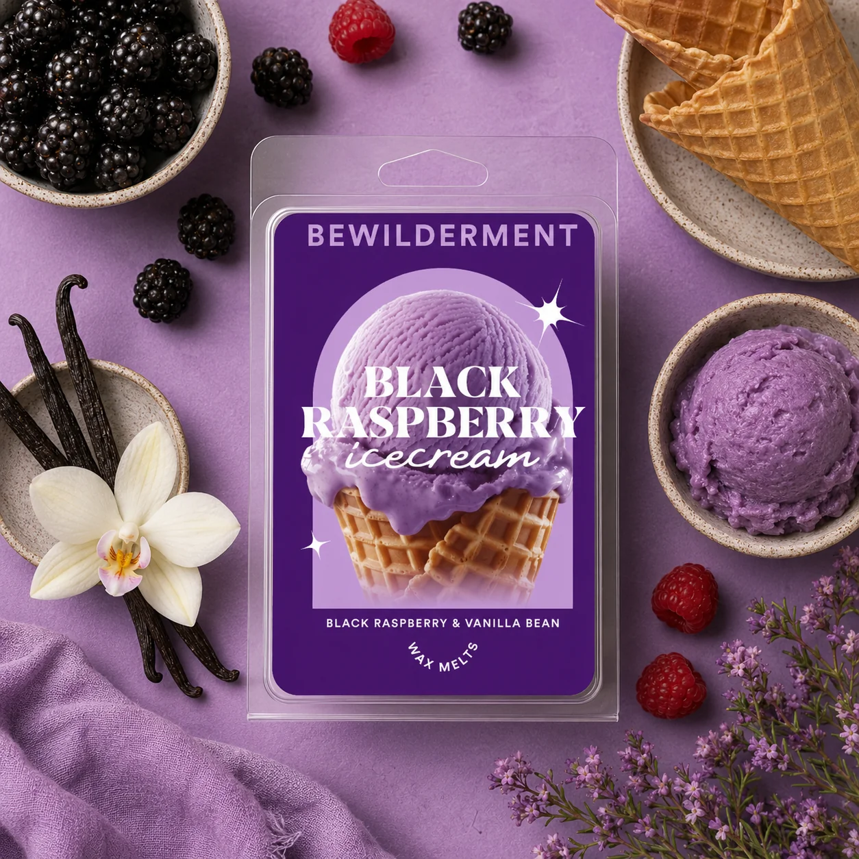 Black Raspberry Vanilla Icecream Wax Melts - Image 5