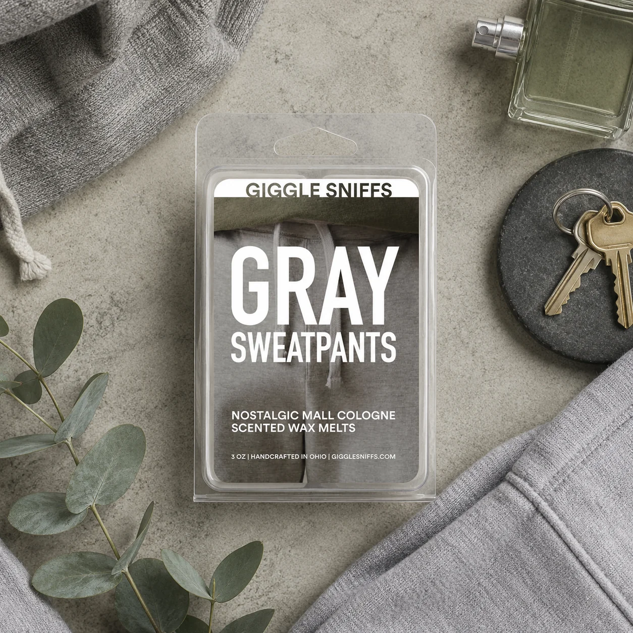 Gray Sweatpants Wax Melts - Image 2