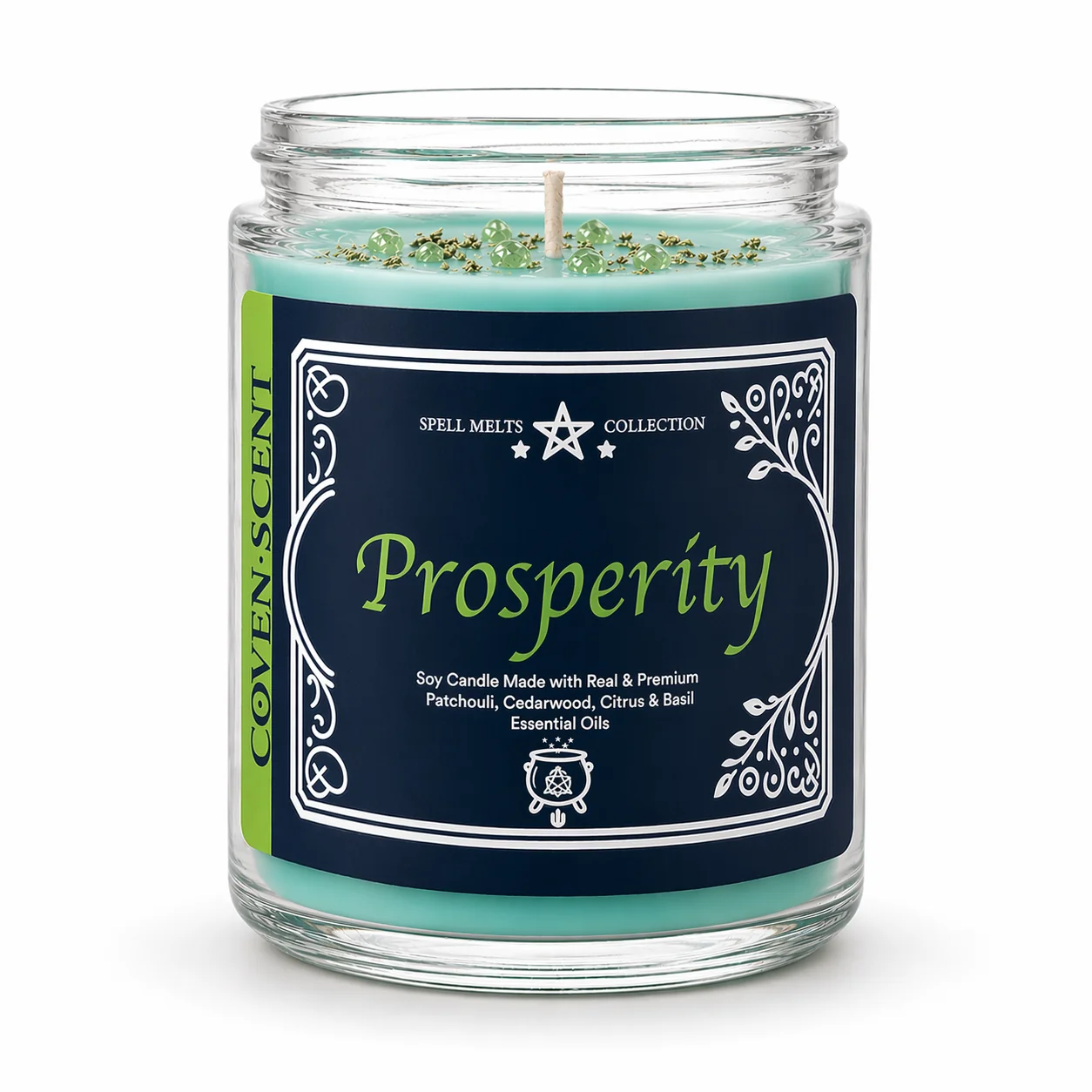 Spell For Prosperity - 8 oz Glass Candle