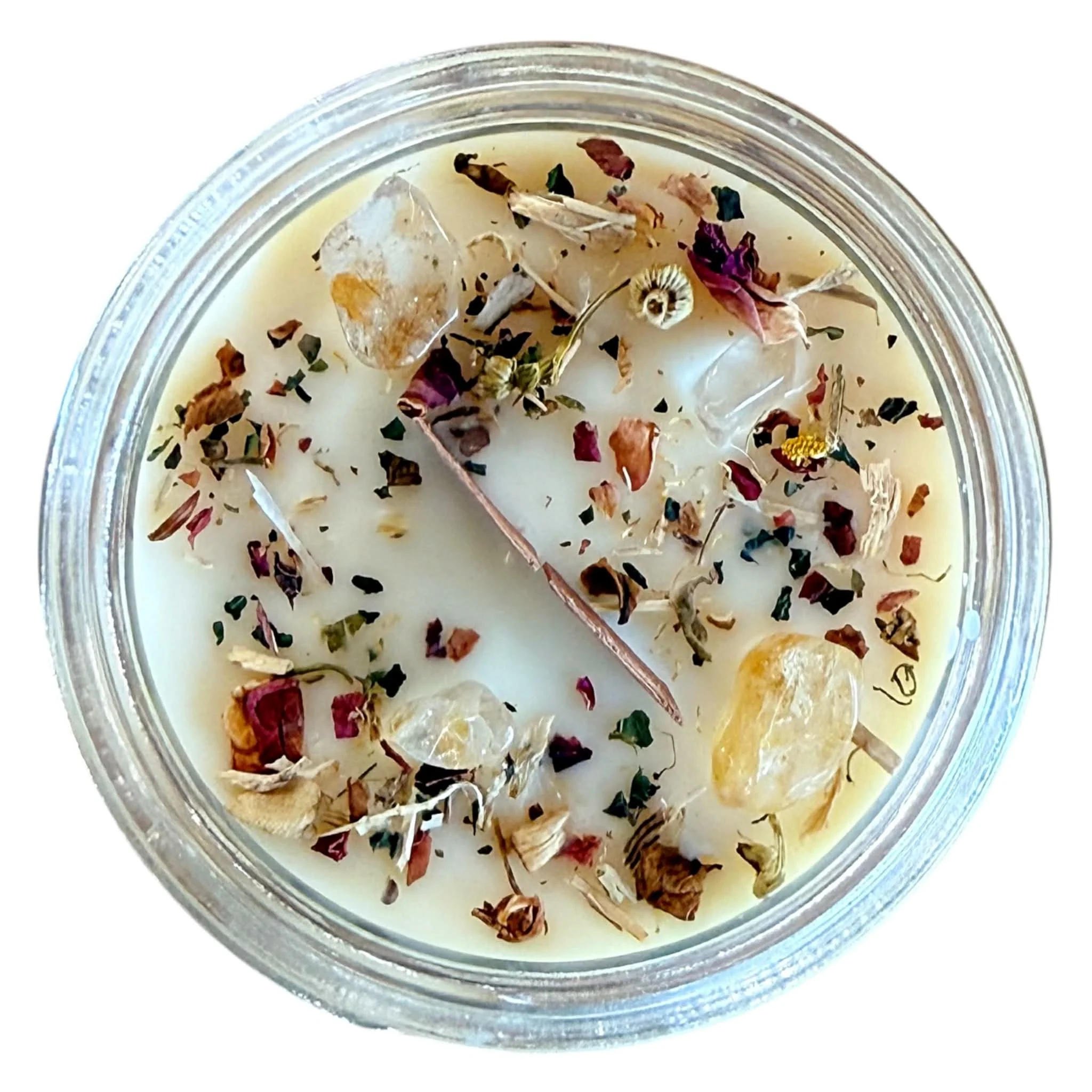Spell For Spring Solstice - 8 oz Glass Candle - Crackling Wood Wick - Image 2